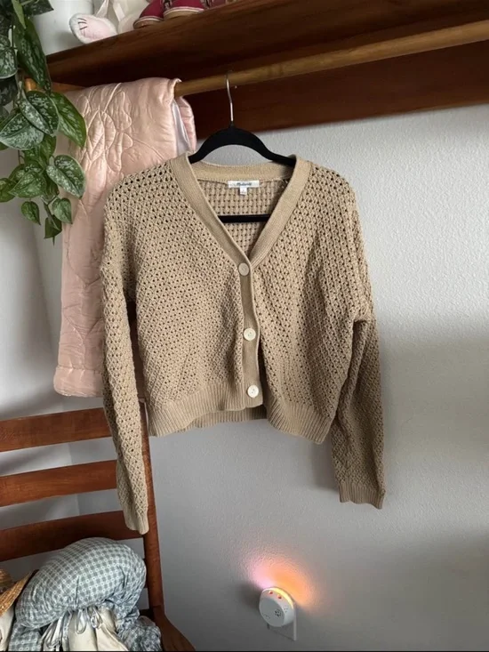 Madewell Crop Cardigan - Picture 1 of 4
